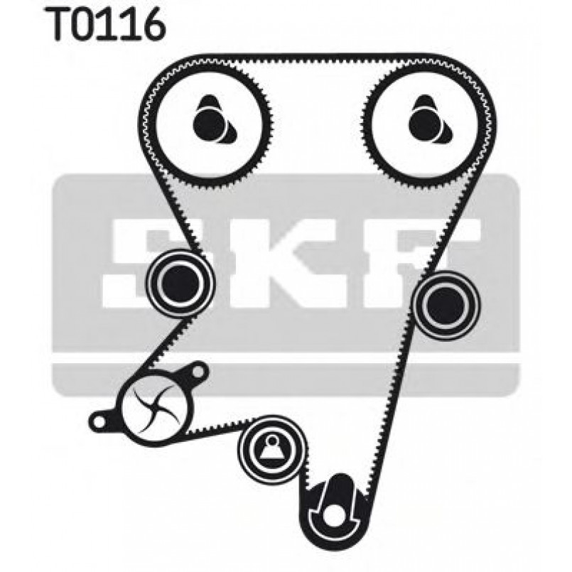 VKMC 05222 SKF - Насос охолоджуючої рідини + комплект зубчатого ремня